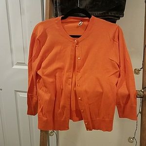 J.Crew Orange Cardigan